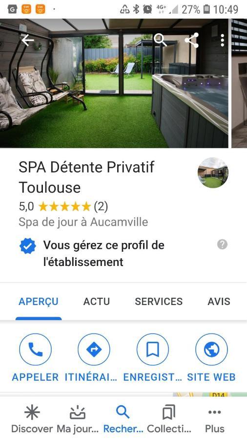 Spa Privatif Toulouse Jacuzzi Villa Aucamville Exterior foto