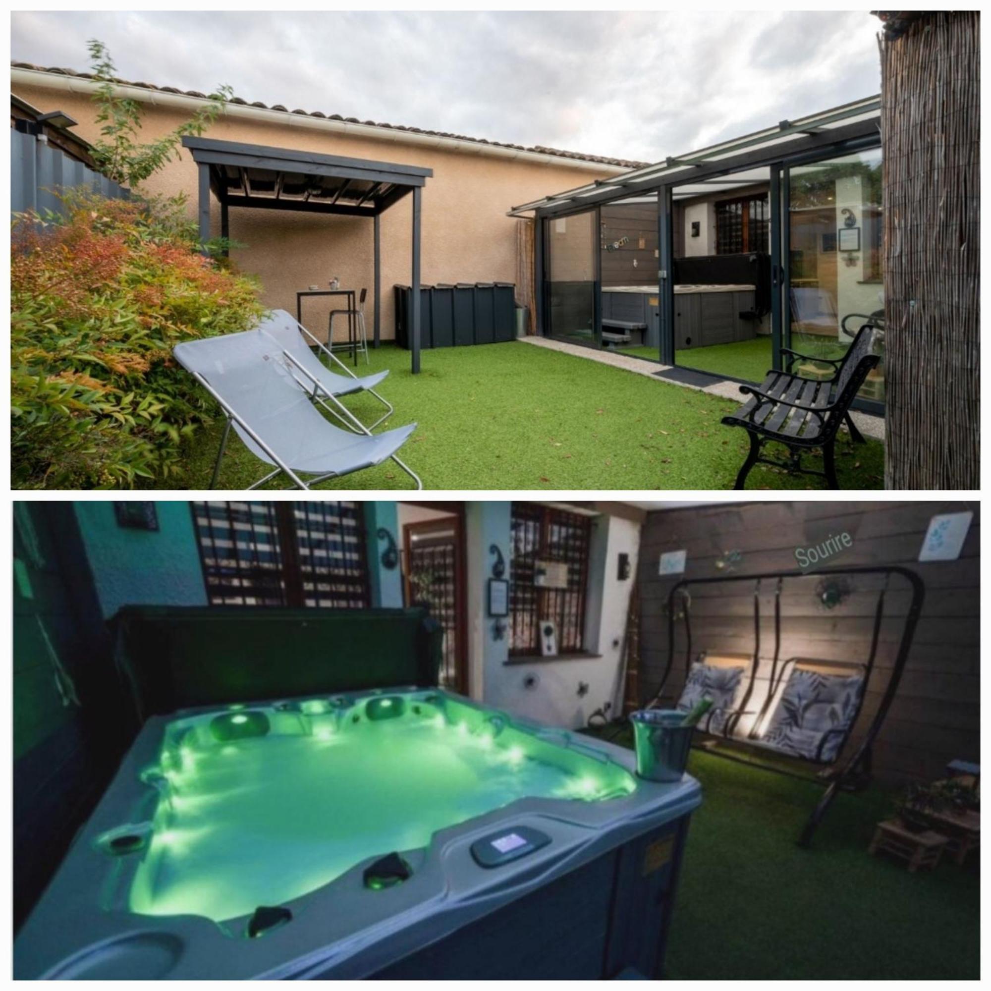 Spa Privatif Toulouse Jacuzzi Villa Aucamville Exterior foto